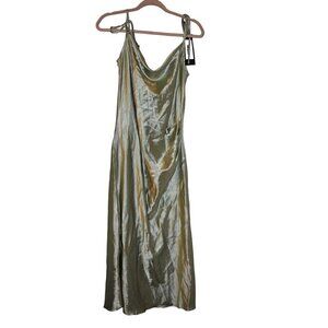 NWT Cinderella Divine‎ BD103 Large Sage Gown Dress